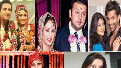 deepshikha nagpal husband, deepshikha nagpal age, Karan Singh Gill Mallika Sherawat wedding photo, Kishore Kumar and Yogita Bali wedding, Yogita Bali first husband, Karan Singh Grover Shraddha Nigam, Shraddha Nigam age, Shraddha Nigam husband, Karan Singh Grover first wife, Karan Singh Grover second wife, Mukesh Agarwal wife, Rekha husband, Samrat Dahal Manisha Koirala divorce reason, Manisha Koirala husband name, Pulkit Samrat Shweta Rohira divorce reason,