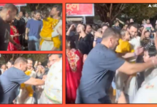 salman khan dances at ganpati bappa visarjan with arpita khan sonakshi sinha zaheer iqbal joins Ganesh Puja 2025: गणपति बप्पा के विसर्जन में जमकर नाचे सलमान खान, खान परिवार संग सोनाक्षी-जहीर भी झूमे