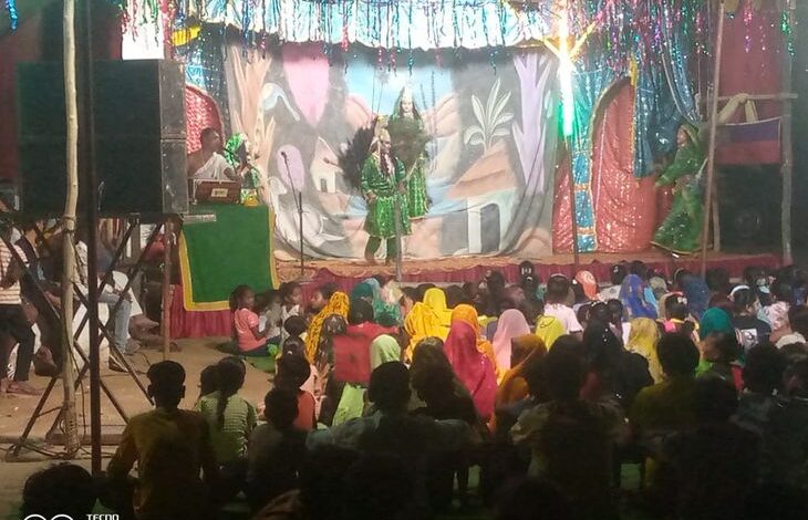 बेला सिद्धेश्वर महाकल मंदिर में रासलेला | महाकल मंदिर में रसलिला बेला बस्ती में: मथुरा के कलाकार मोहा मान से पोटना वध - बेला (बिधुना) समाचार