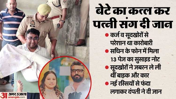 व्यवसायी ने अपने बेटे को मार डाला और फिर शाहजहानपुर में अपनी पत्नी के साथ आत्महत्या कर ली - हिंदी में पूरी कहानी - अमर उजला हिंदी समाचार लाइव