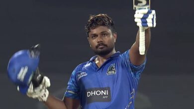 sanju samson fastest century in kpl as opener tension for gautam gambhir suryakumar yadav ahead asia cup 2025 Sanju Samson Century: 7 छक्के, 14 चौके... एशिया कप से पहले संजू सैमसन ने ठोका तूफानी शतक, गंभीर-सूर्या की बढ़ाई टेंशन